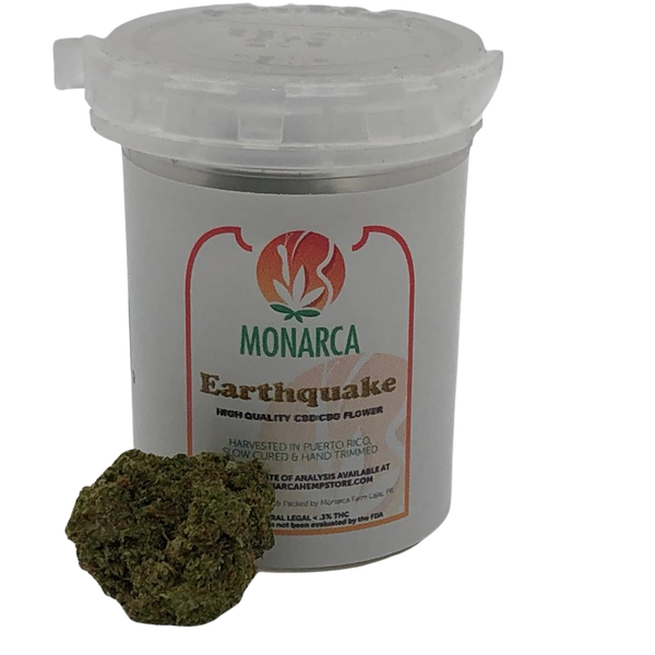 Earthquake Hybrid - CBD/CBG Flower 1g Bottle